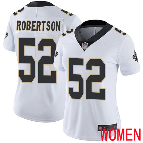 New Orleans Saints Limited White Women Craig Robertson Road Jersey NFL Football 52 Vapor Untouchable Jersey